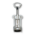 Chrome Plated Wing Corkscrew w/Open Spiral Worm